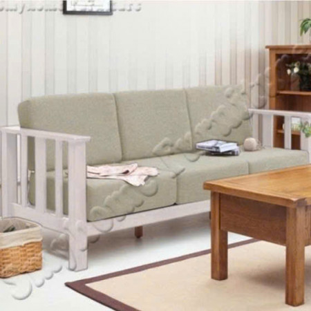 Slatted White : Ghế Sofa Băng Gỗ Sồi Kèm Nệm
